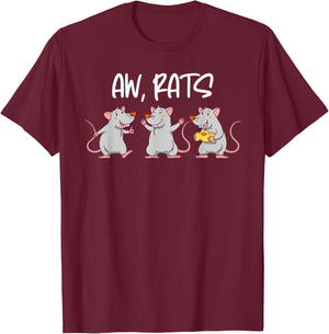 Animal Funny Aw Rats Kids T-Shirt - T-Shirt | Maroon