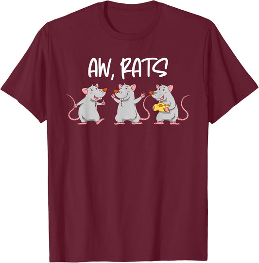Animal Funny Aw Rats Kids T-Shirt - T-Shirt | Maroon