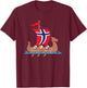 Norwegian Viking Ship Norway T-Shirt - T-Shirt | Maroon