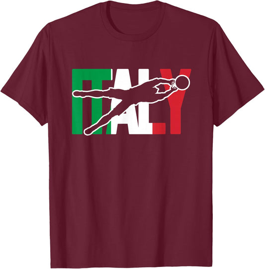 Italy Soccer Jersey Italia Azzurri Gifts for Italian Soccer T-Shirt - T-Shirt | Maroon