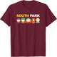 South Park Gang Under Logo T-Shirt - T-Shirt | Maroon