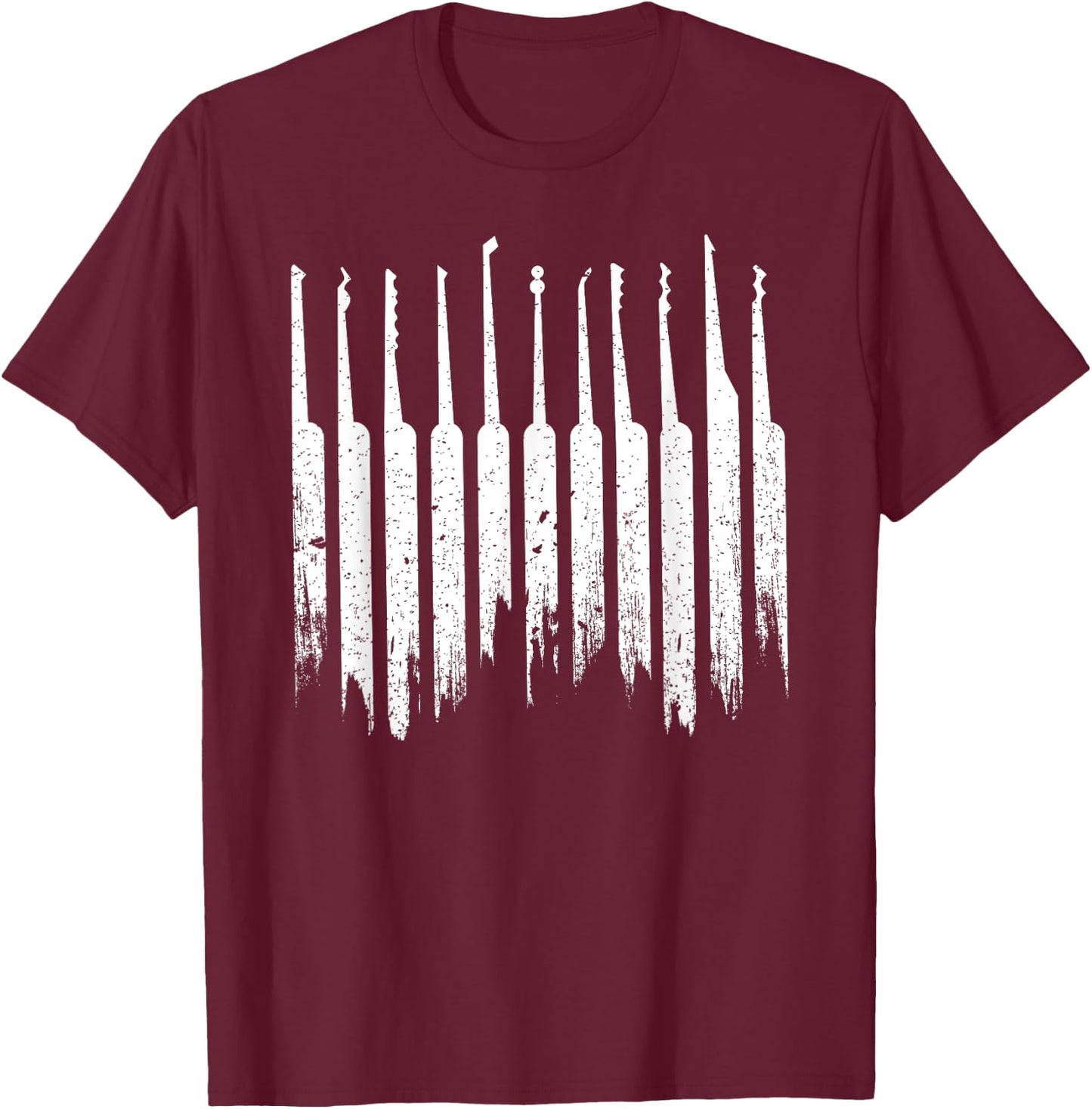 Lock Pick Tools - Lock Picking - Lock Picker and Locksmith T-Shirt - T-Shirt | Maroon