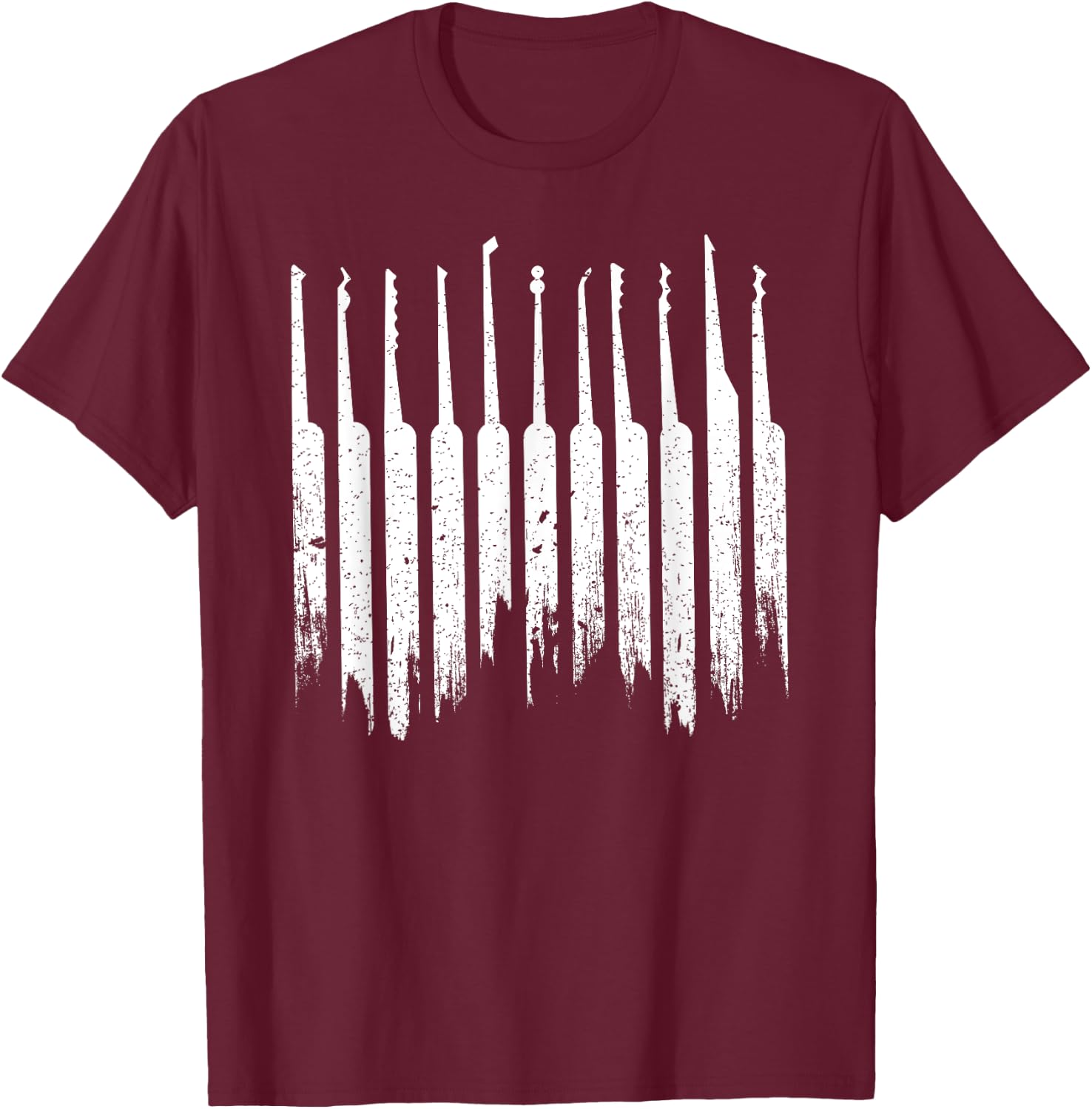 Lock Pick Tools - Lock Picking - Lock Picker and Locksmith T-Shirt - T-Shirt | Maroon