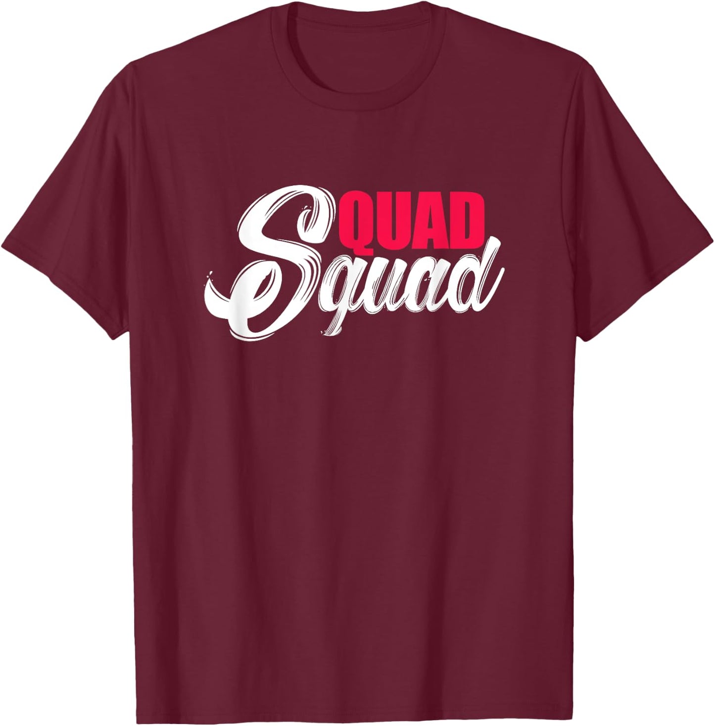Quad Squad ATV Four Wheeler Biker T-Shirt - T-Shirt | Maroon