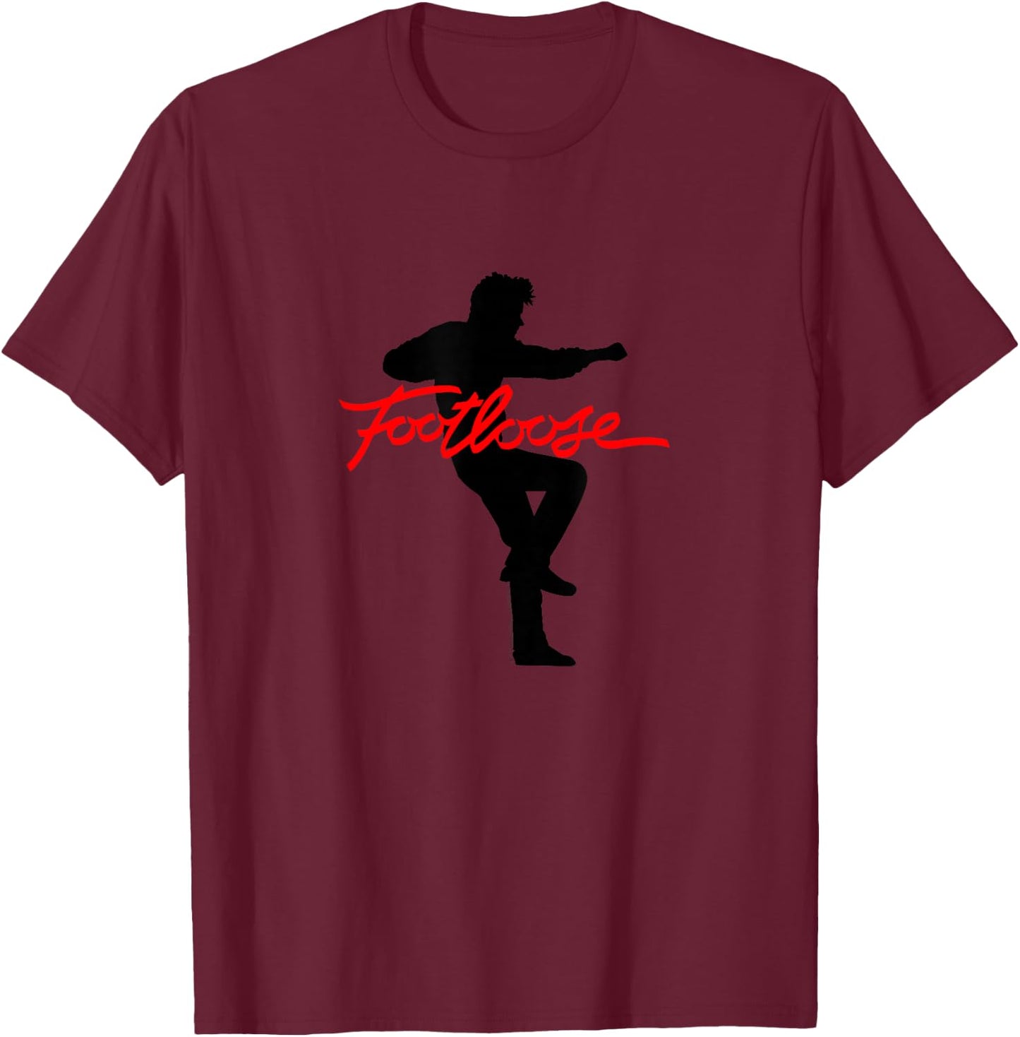 Footloose Silhouette and Logo T-Shirt - T-Shirt | Maroon