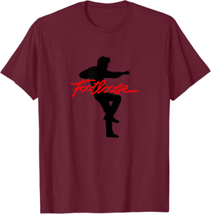 Footloose Silhouette and Logo T-Shirt - T-Shirt | Maroon