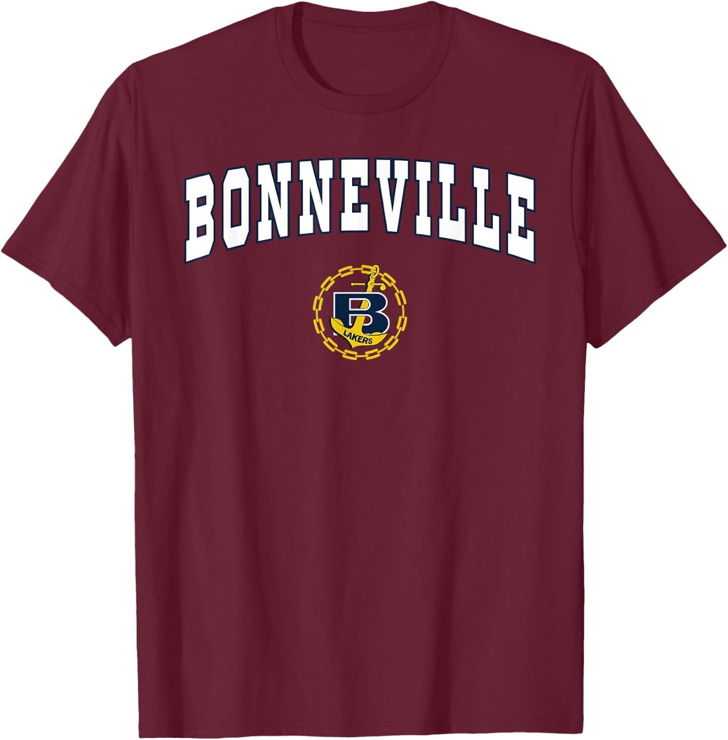 Bonneville High School Lakers T-Shirt - T-Shirt | Maroon