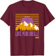 Lake Pend Oreille Vintage Mountains Hiking Camp Idaho Retro T-Shirt - T-Shirt | Maroon