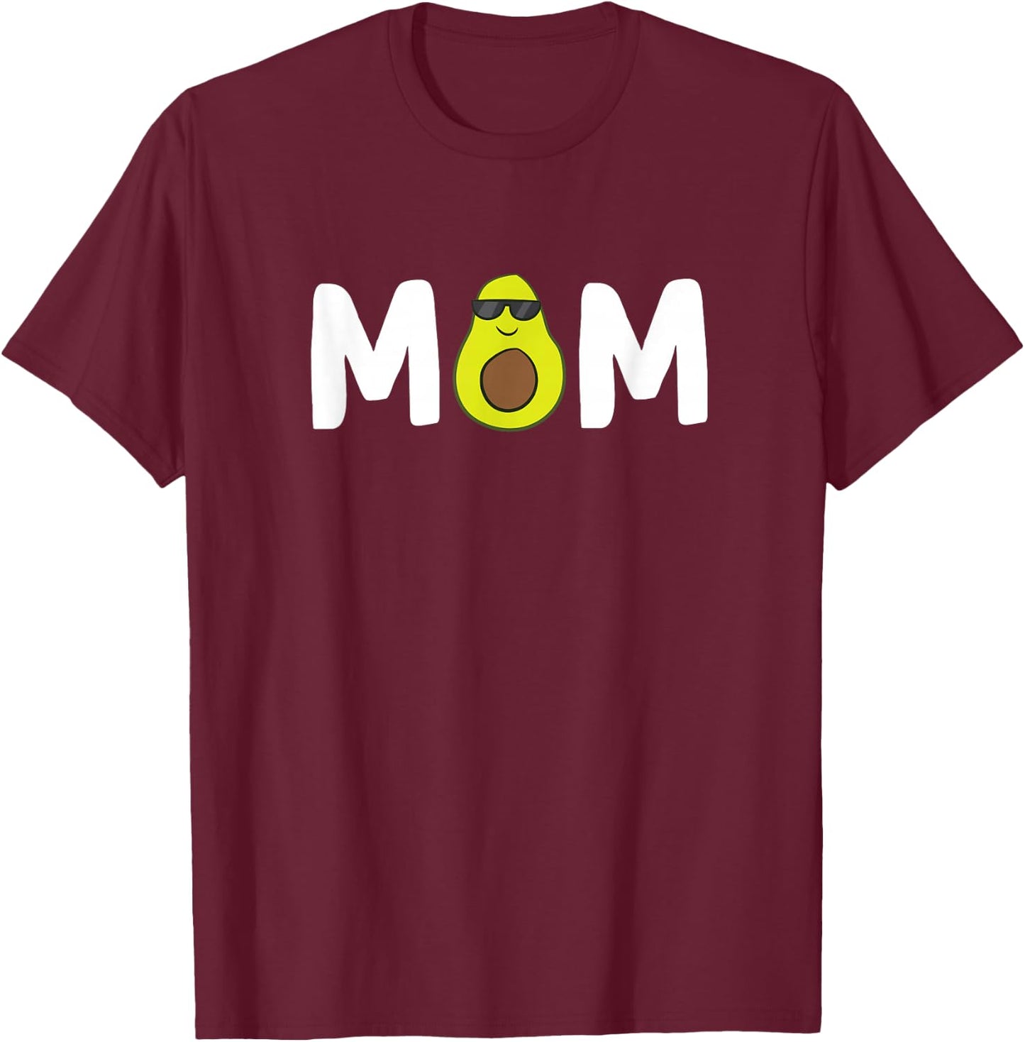 Avocado Mom Guacamole Mom Vegan Mom Avocados Gift T-Shirt - T-Shirt | Maroon