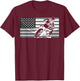 Funny American Flat Track Motorcycle Gift Cool Bike Rider T-Shirt - T-Shirt | Maroon