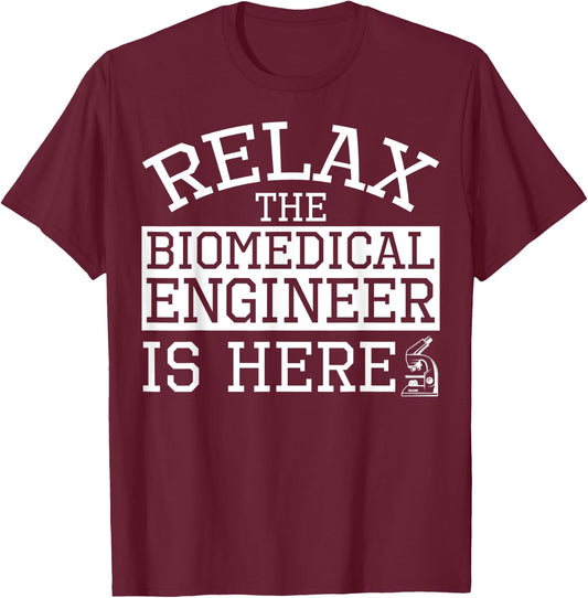 Biomedical Engineering Apparel - Best Funny Engineers Design T-Shirt - T-Shirt | Maroon