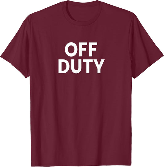 Off Duty T-Shirt - T-Shirt | Maroon