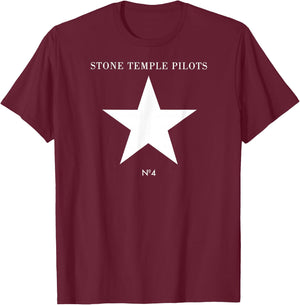 Stone Temple Pilots - No. 4 T-Shirt - T-Shirt | Maroon