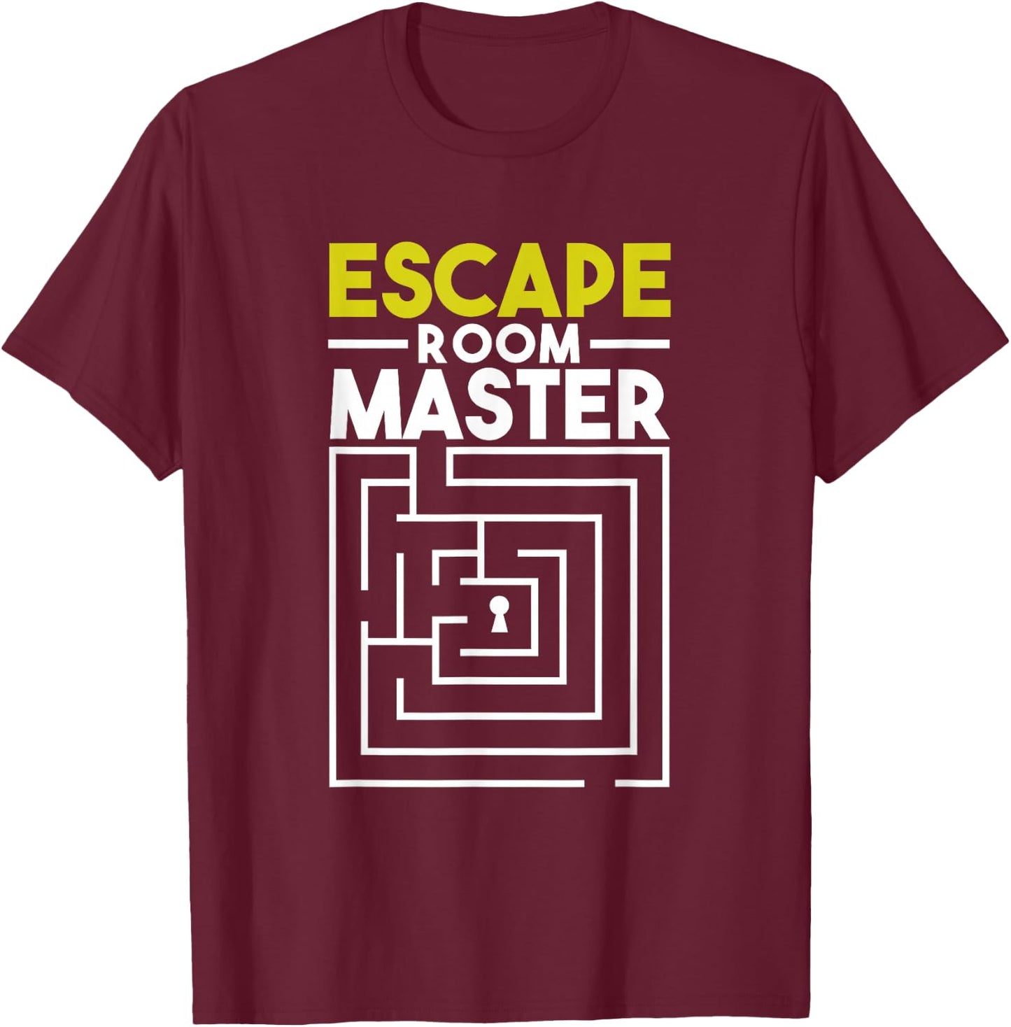 Escape Room Master Adventure Game Enclosed rooms T-Shirt - T-Shirt | Maroon