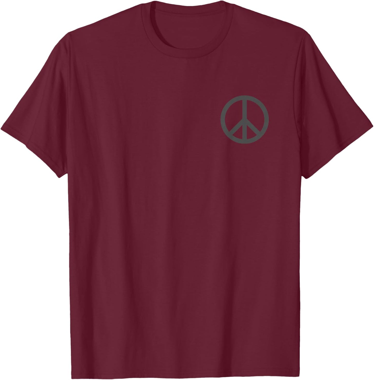 Peace sign hippie T-Shirt - T-Shirt | Maroon