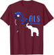 Blue Ribbon Elephant ALS Warrior Support ALS Awareness T-Shirt - T-Shirt | Maroon