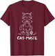 Catmaste - Namaste With Funny Cat - Yoga Men Women Kids T-Shirt - T-Shirt | Maroon