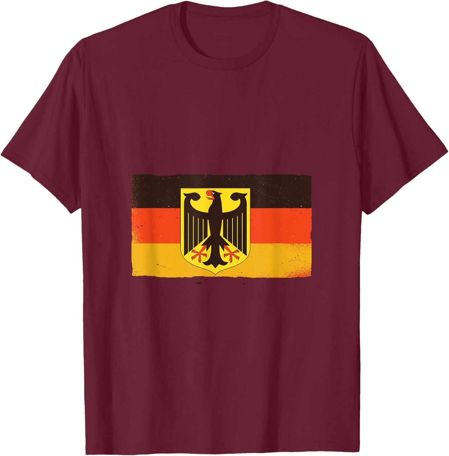 GER German Eagle Bird Germany Deutschland Country Gift T-Shirt - T-Shirt | Maroon