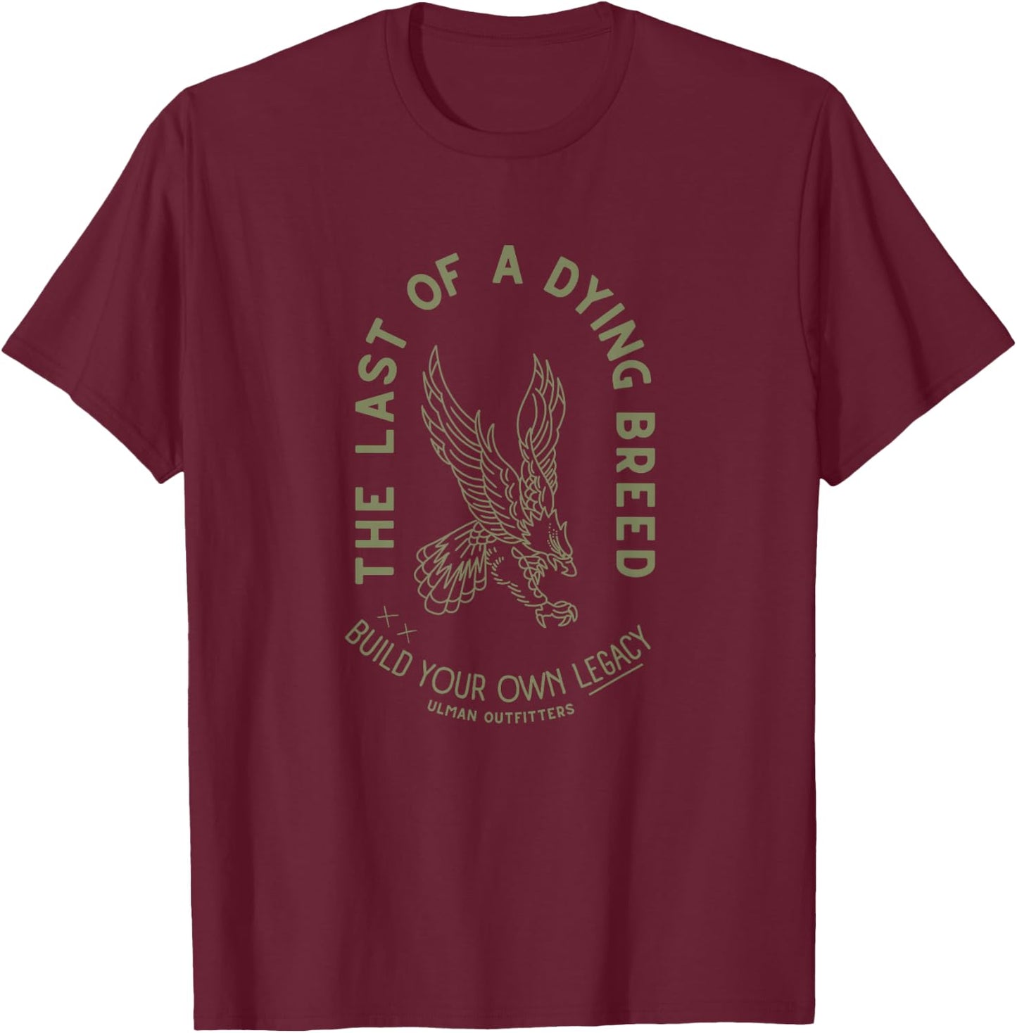 Legacy American Sage and Army Green Eagle T-Shirt - T-Shirt | Maroon