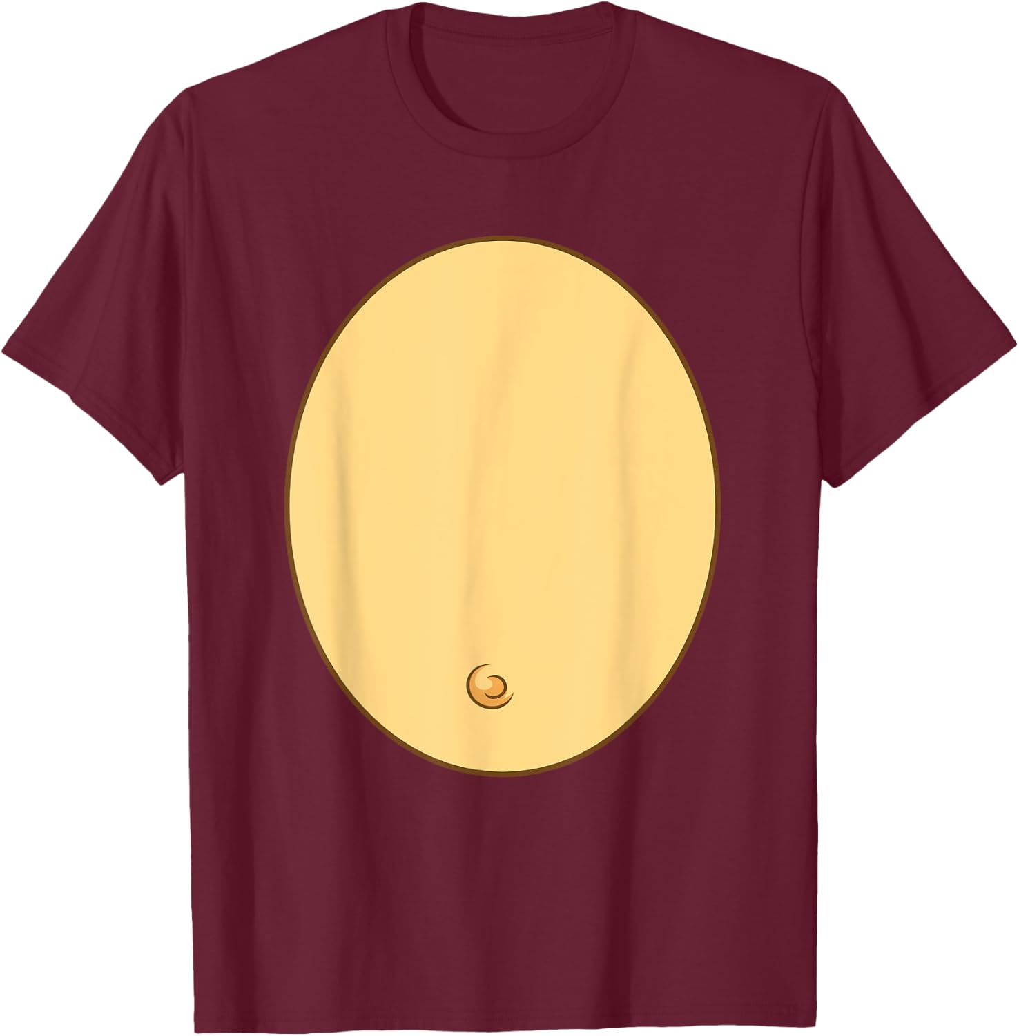Funny Monkey Belly Costume Kids Adult Halloween T-Shirt - T-Shirt | Maroon