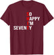 So Happy I'm Seventy Funny 70 Years Old 70th Birthday Gifts T-Shirt - T-Shirt | Maroon