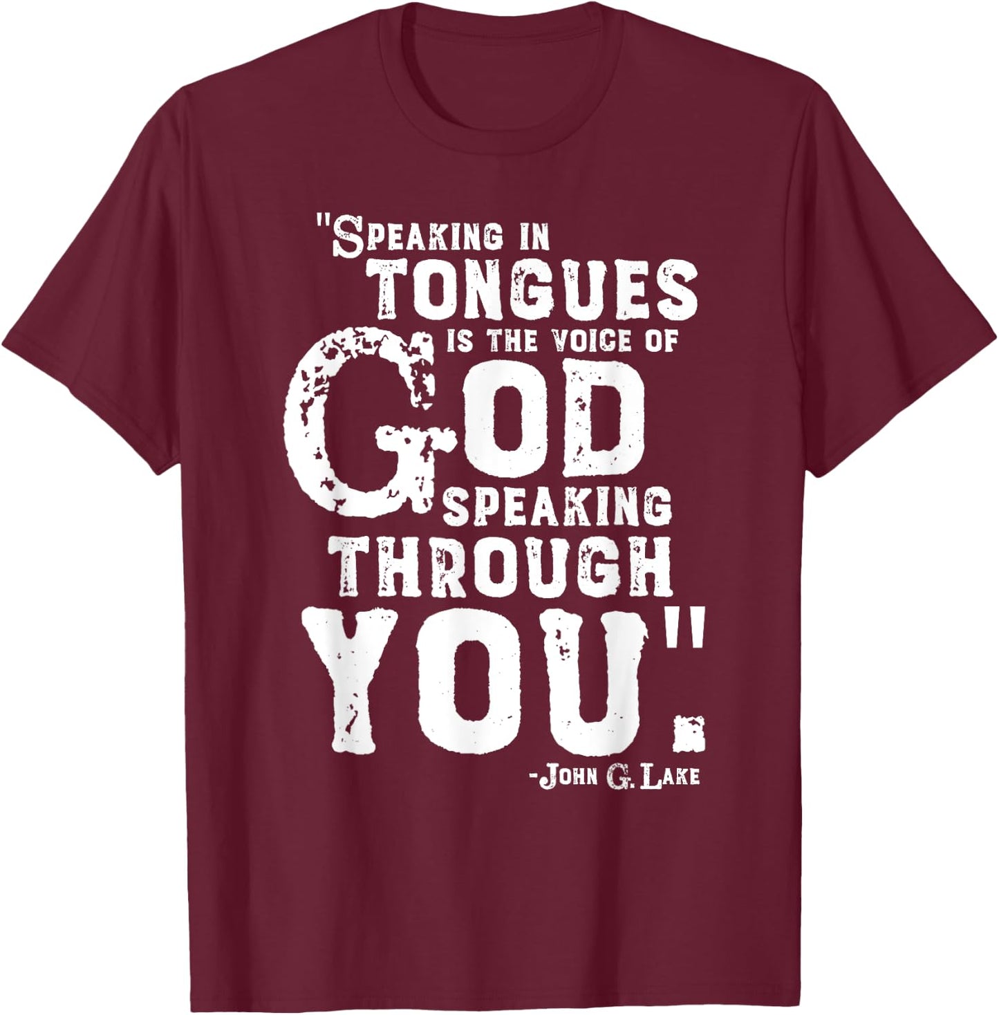 Speaking in Tongues T-Shirt - T-Shirt | Maroon