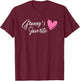 GRANNY'S FAVORITE Granddaughter Heart T-Shirt - T-Shirt | Maroon
