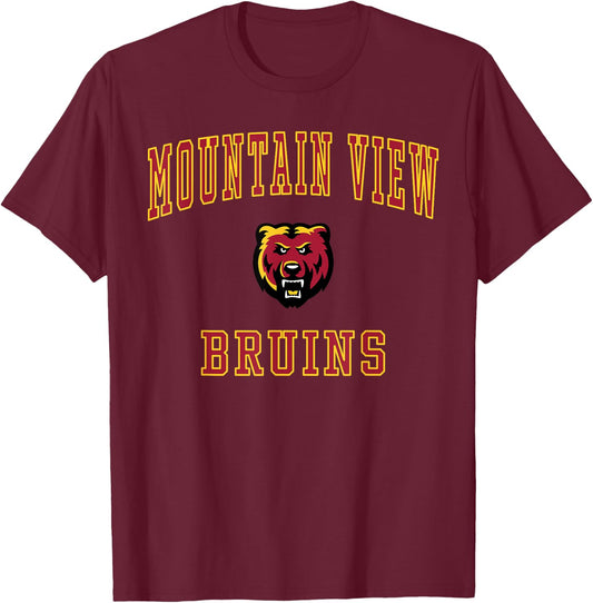 Mountain View High School Bruins T-Shirt - T-Shirt | Maroon