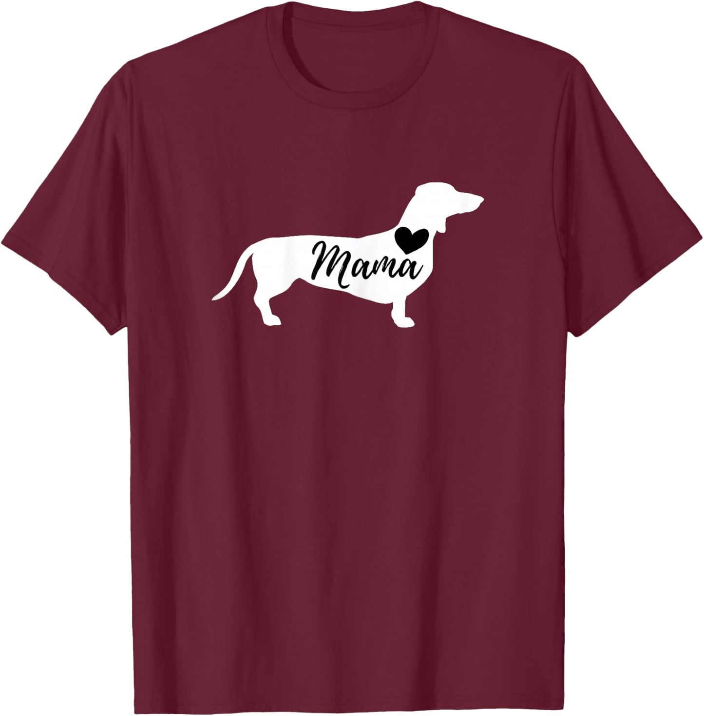 Dachshund Mama - Wiener Dog Badger Dog Sausage Dog Kids T-Shirt - T-Shirt | Maroon