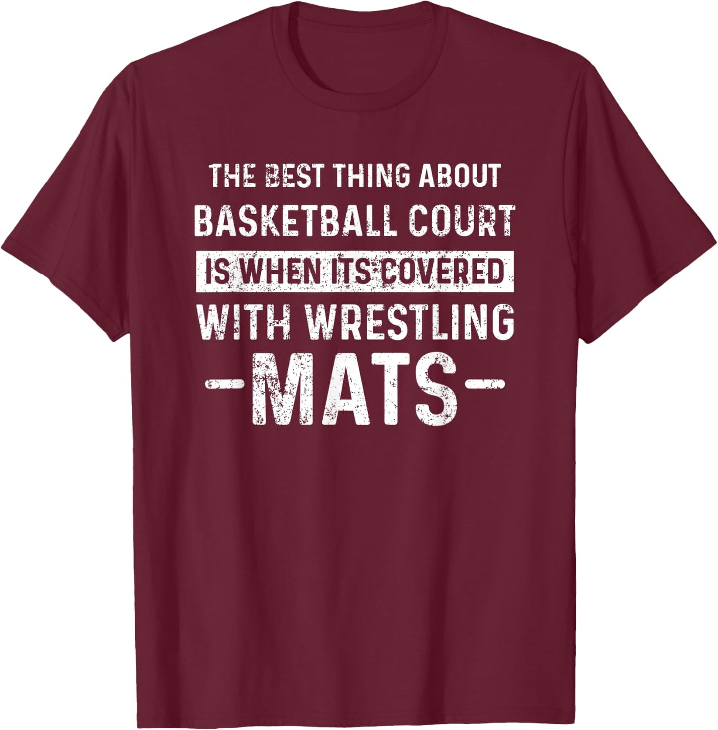 Wrestling Wrestler Wrestle Vintage T-Shirt - T-Shirt | Maroon