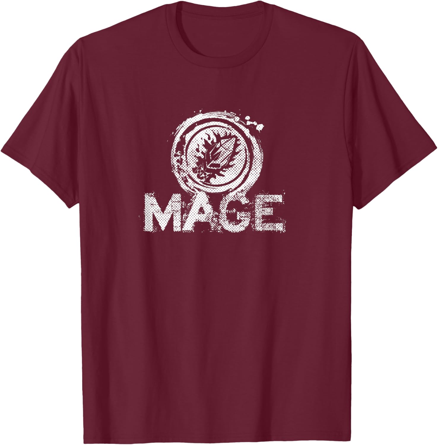 Wow Mage Role Playing Gamer T-Shirt - T-Shirt | Maroon