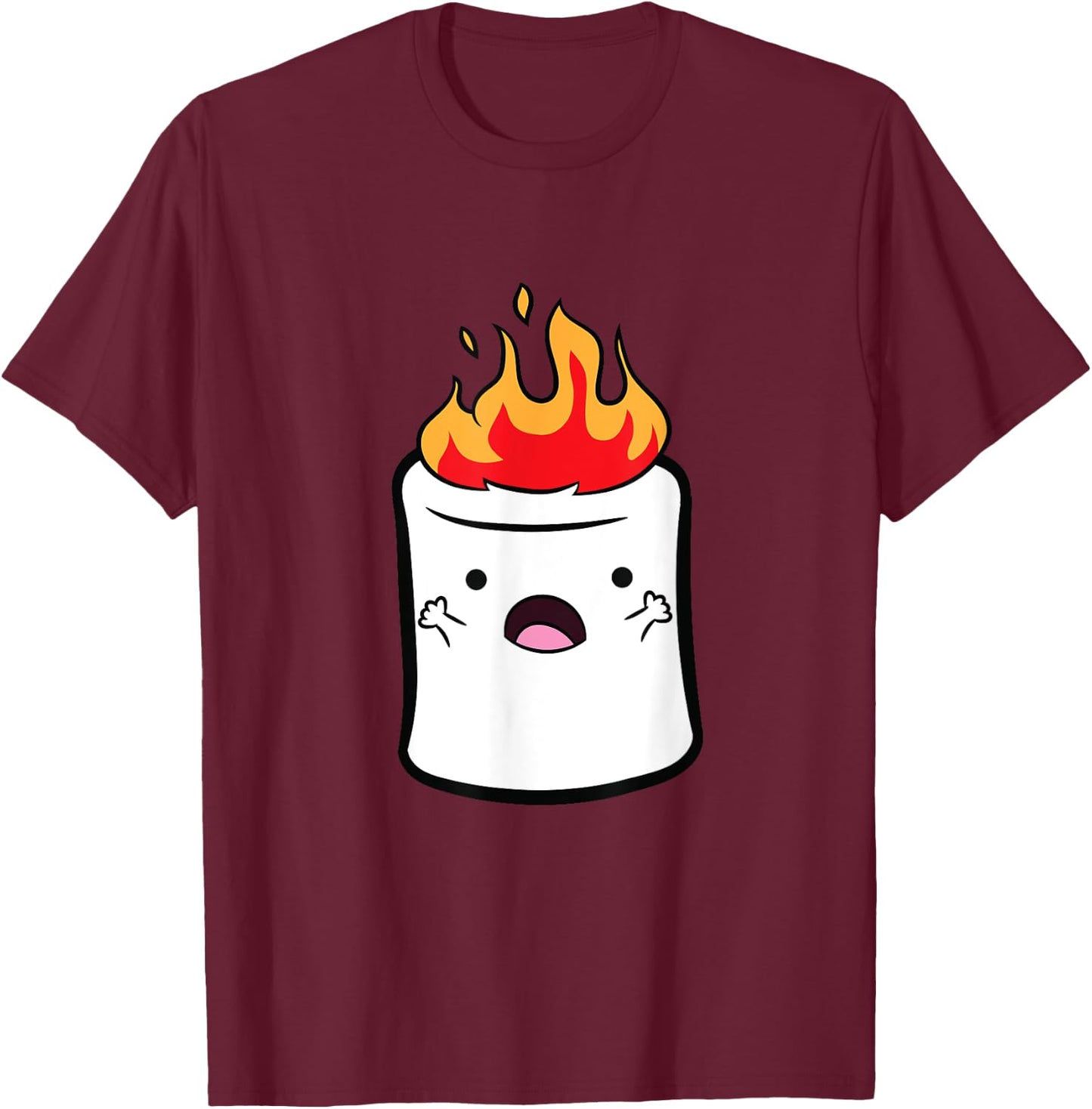 Smores S'mores Camping Marshmallow Halloween Marshmallows T-Shirt - T-Shirt | Maroon