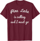 PINE LAKE WISCONSIN Funny Fishing Camping Summer Gift Women Kids T-Shirt - T-Shirt | Maroon