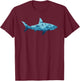 Shark Lover Ocean Animal Marine Biology T-Shirt - T-Shirt | Maroon