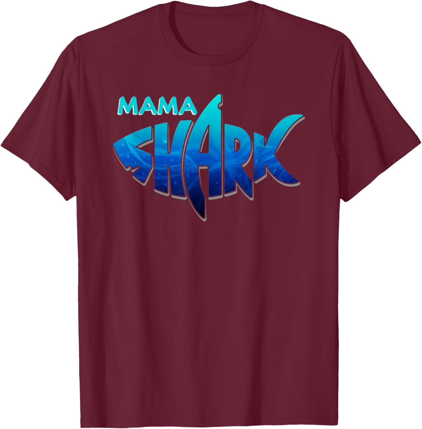 Mama Shark Shirt Family Matching Mother's Day Gift T-Shirt - T-Shirt | Maroon