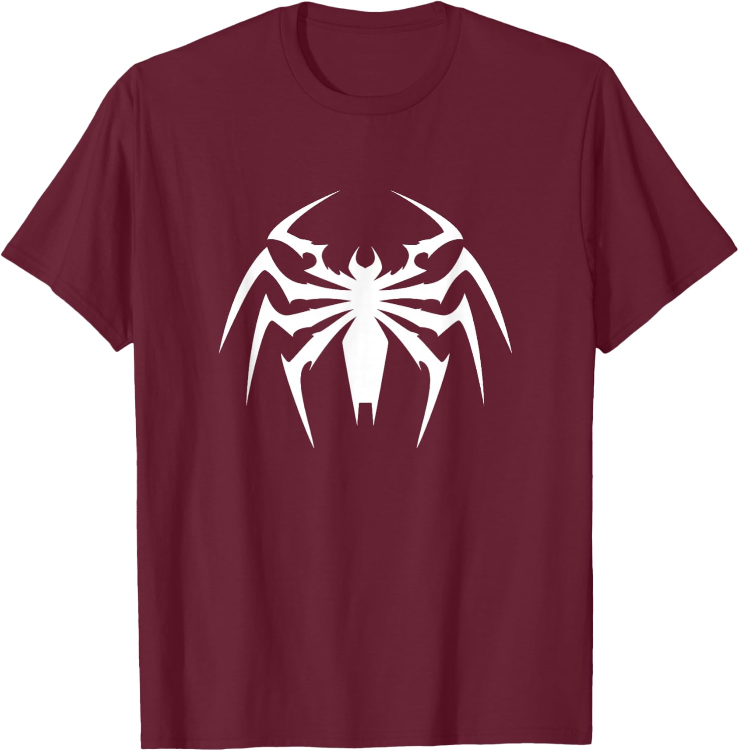 Marvel Spider-Man 2 Venom Chest Spider Emblem T-Shirt - T-Shirt | Maroon