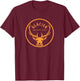 Glacier National Park Vintage Elk Souvenir Retro Gift T-Shirt - T-Shirt | Maroon