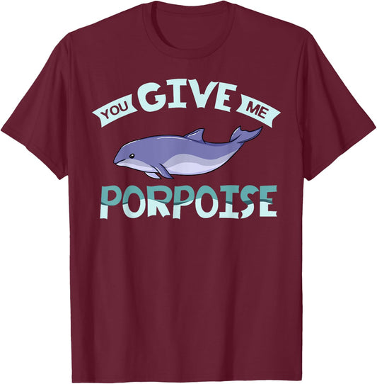 Vaquita Porpoise Dolphin Marine Biologist T-Shirt - T-Shirt | Maroon