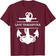 Lake Tanganyika Africa Nautical T-Shirt - T-Shirt | Maroon