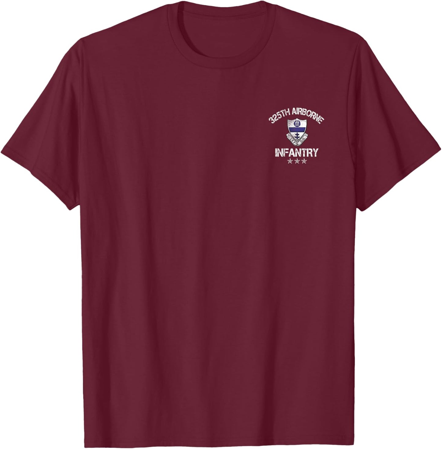 325th Airborne Infantry Regiment Veteran 4th Of July T-Shirt - T-Shirt | Maroon