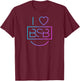 Backstreet Boys - I Heart BSB T-Shirt - T-Shirt | Maroon