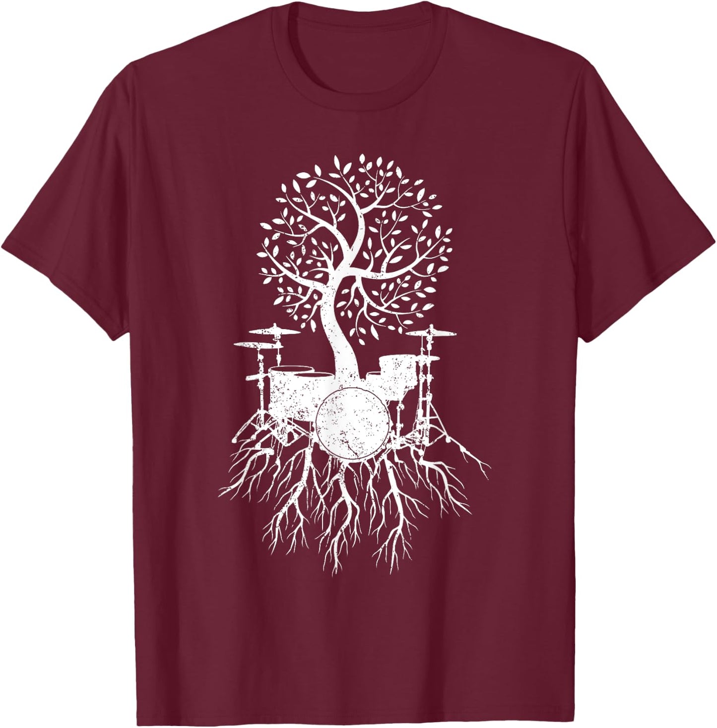 Cool Drum Gift Women Kids Drummer Musician Drumming T-Shirt - T-Shirt | Maroon
