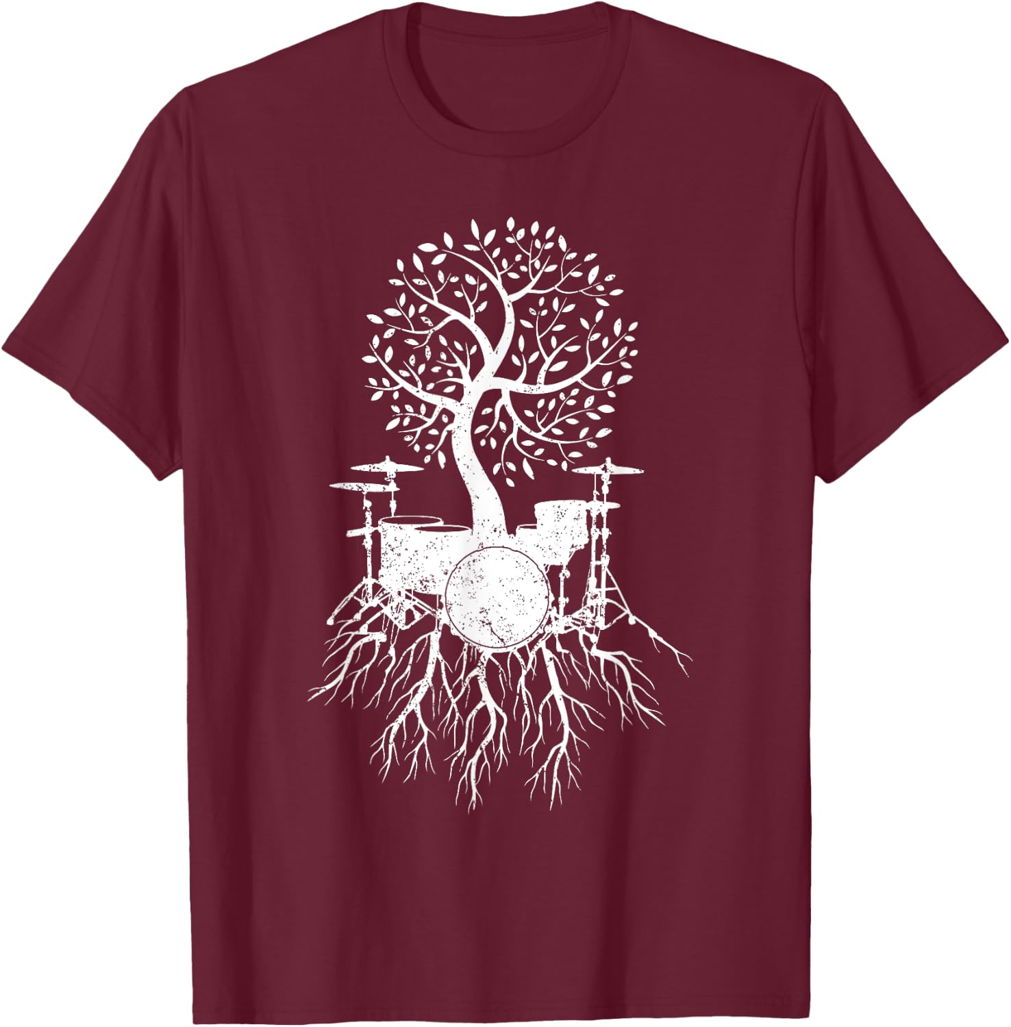 Cool Drum Gift Women Kids Drummer Musician Drumming T-Shirt - T-Shirt | Maroon