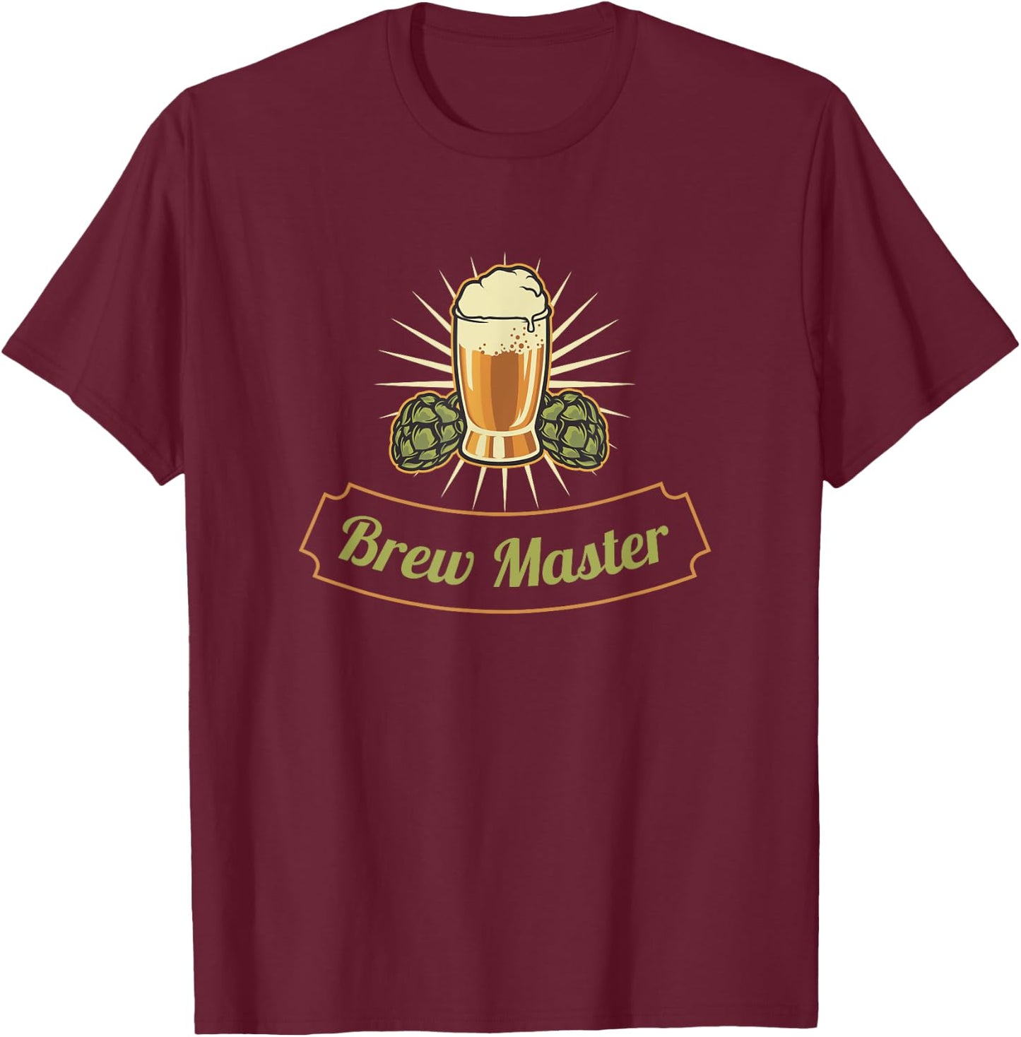 Brew Master Craft Beer T-Shirt - T-Shirt | Maroon