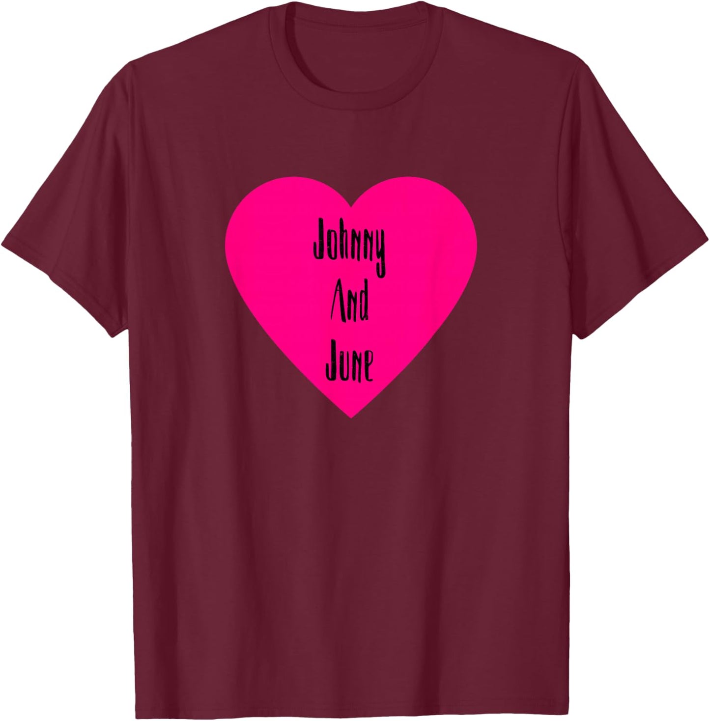 Johnny And June Ladies T-Shirt - T-Shirt | Maroon