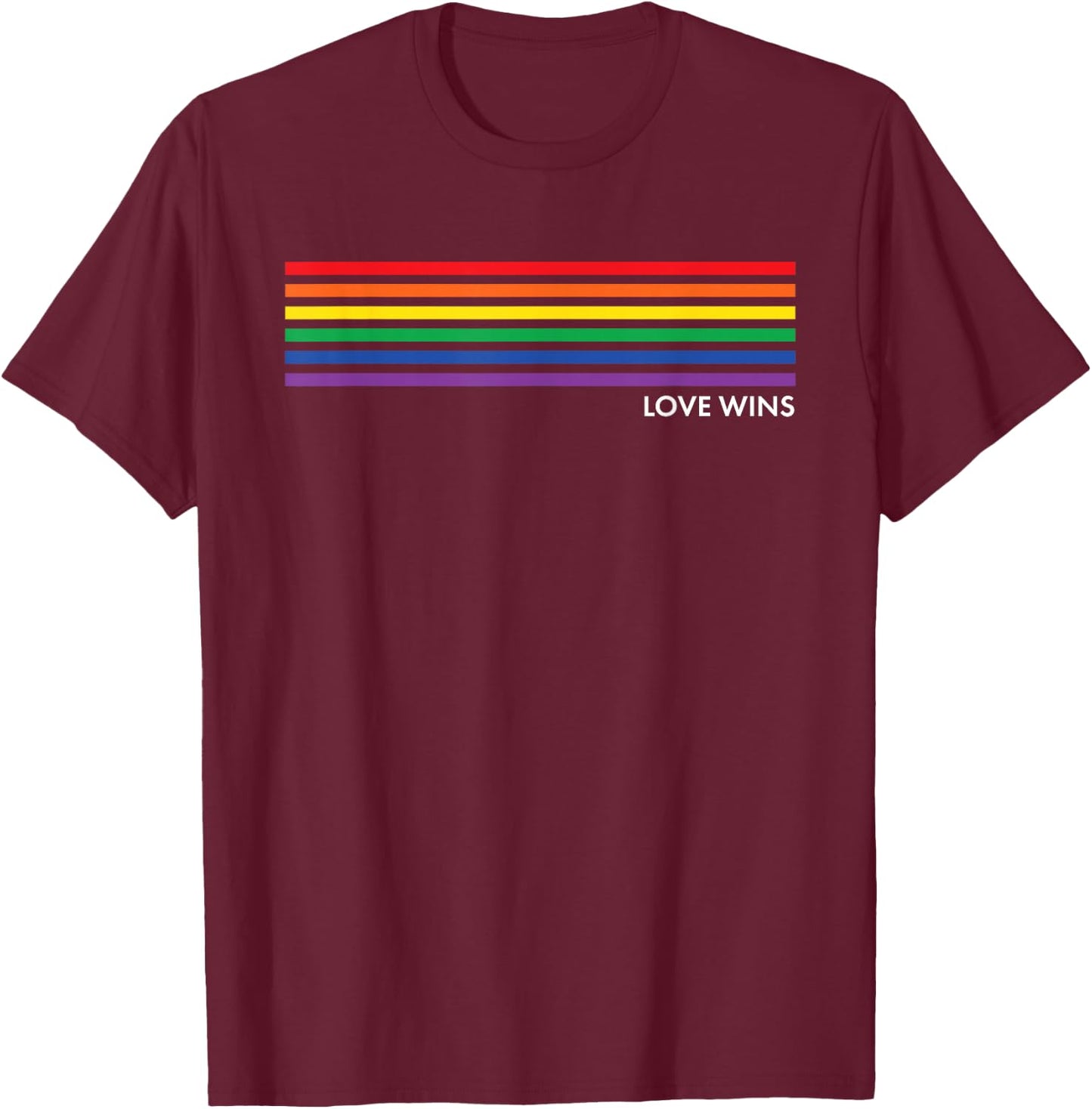 Gay Pride Rainbow Equality Gift Small T-Shirt - T-Shirt | Maroon