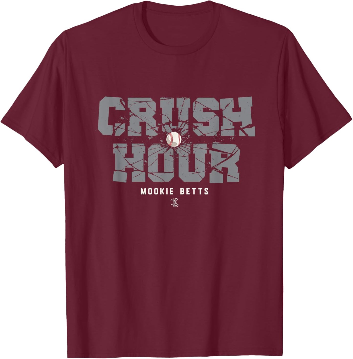 Mookie Betts Crush Hour Gameday T-Shirt - T-Shirt | Maroon