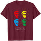 Soren Kierkegaard Pop Art Philosopher T-Shirt - T-Shirt | Maroon