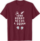 Some Bunny Needs A Drink Funny Easter T-Shirt - T-Shirt | Maroon