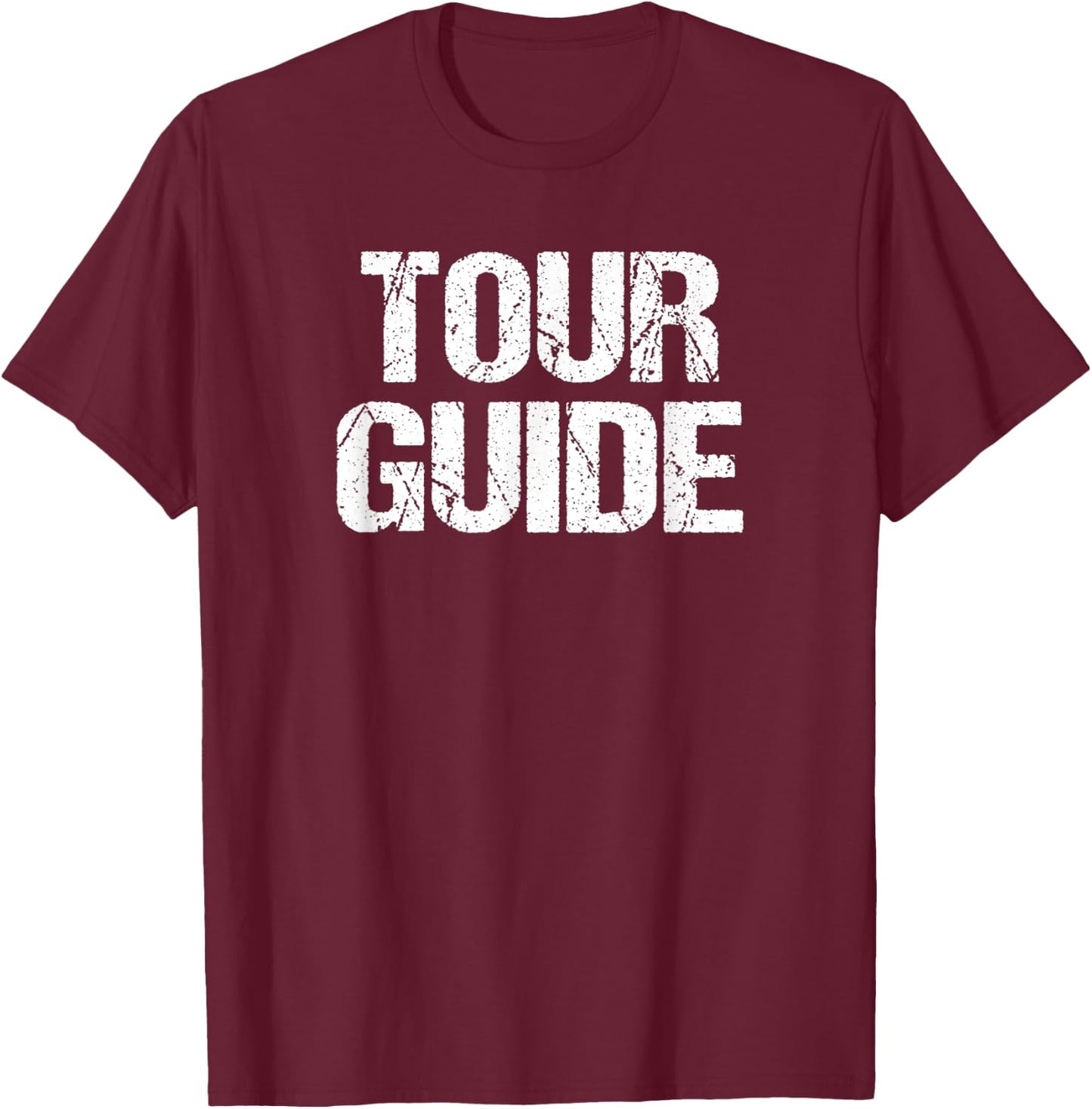 Tour Guide Shirt - Easy Halloween Costume T-Shirt - T-Shirt | Maroon